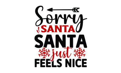 Naklejka premium New Christmas SVG T shirt Design