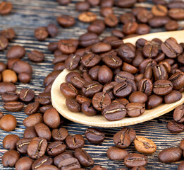 coffee beans for the production of delicious coffee