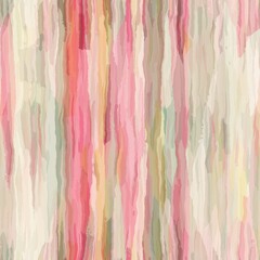 Seamless abstract pastel pink watercolor stripes background