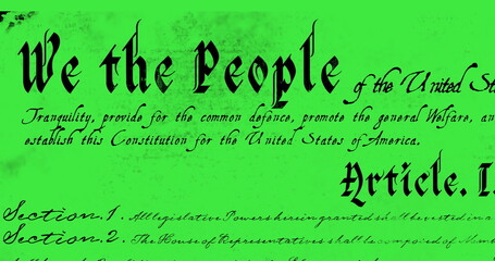 Written constitution of the United States 4k