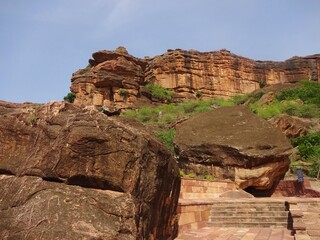 The rock-cut cave temples of Badami, karnataka,India