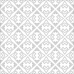Vector pattern with symmetrical elements . Repeating geometric tiles from striped elements. black patterns.