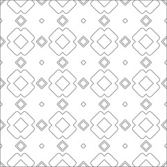 Vector pattern with symmetrical elements . Repeating geometric tiles from striped elements. black patterns.