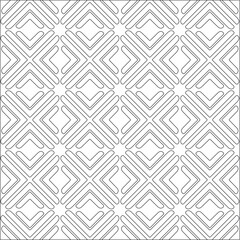 Vector pattern with symmetrical elements . Repeating geometric tiles from striped elements. black patterns.