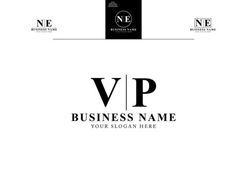 Letter VP Logo, Monogram vp logo icon vector with Abstract V&P simple logo design for all kind of use
