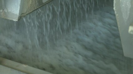 Paper and pulp mill - Details of the installation for water purification in a paper factory.
