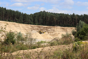 Fototapeta na wymiar Sandgrube in der Senne bei Oerlinghausen, NRW