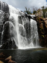 Fototapeta na wymiar Mountain waterfall in Australia