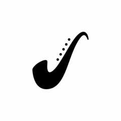 saxophone icon with simple style