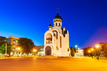 Fototapeta na wymiar St. George Church, Victory Square, Ivanovo
