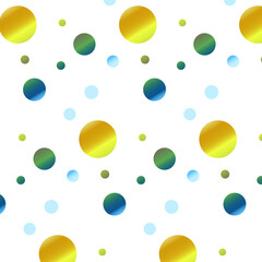 Seamless pattern with multicolored circles