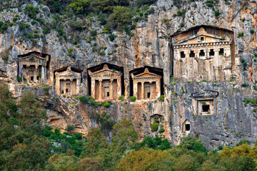 Lycian rock tombs at Dalyan, Turkey