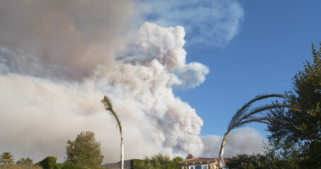 Woolsey Fire, Malibu California Post fire Burnt Mountains
