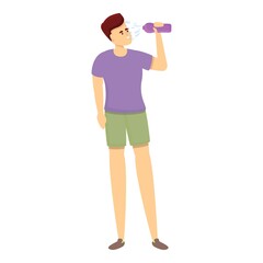 Face water splash icon cartoon vector. Skin care. Water body