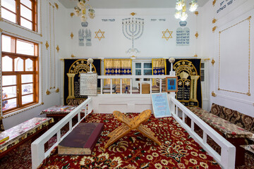 Interior of the Bukhara Synagogue, in Bukhara, Uzbekistan