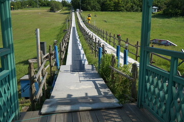 Ski trail in summer. Europe.
