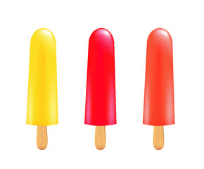 Ice cream set. vector illustration