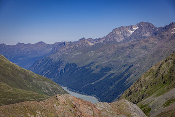 Fototapeta na wymiar Amazing Kaunertal Valley in Tyrol Austria - the Austrian Alps - travel photography