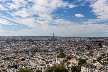 Paris, France. Panoramic view from Sacre Coeur. Europe.