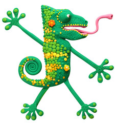 cheerful chameleon happy, enjoy