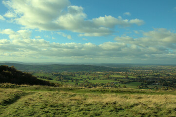 Fototapeta na wymiar Malvern hills of England.