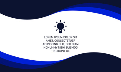 Abstract Blue Colored Background With Wavy Shapes