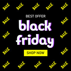 Fototapeta premium Black Friday Sale banner. Huge Discount banner.