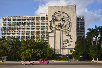 Fototapeta na wymiar Che Guevara Memorial, Plaza de la Revolucion, Havana, Cuba.