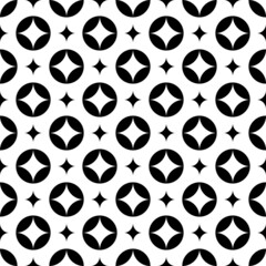 Fototapeta na wymiar seamless geometric pattern Background Black And White Circle Use Decoration