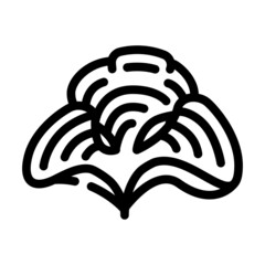 padina seaweed line icon vector. padina seaweed sign. isolated contour symbol black illustration