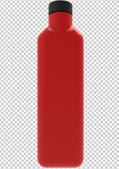 red plastic bottle png