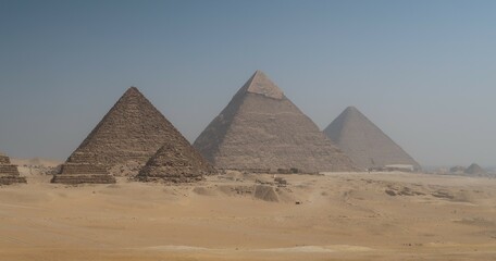 Fototapeta na wymiar Pyramids on the Giza plateau. Egypt.