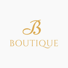 Boutique logo design, Simple and Minimalist Initial Letter B for Clothing Brand, Fashion Designer, Wardrobe, Women Outfit Apparel Shop logo design inspiration