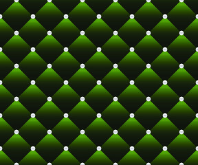 Green luxury background with beads. Vector illustration. 