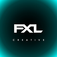 Fototapeta premium FXL Letter Initial Logo Design Template Vector Illustration