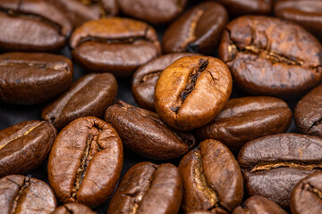 Coffee beans with a uniform color