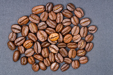 Coffee beans with a uniform color