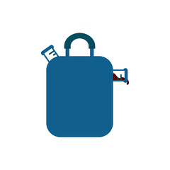 Illustration Vector Graphic of Suitcase Laboratory Logo. Perfect to use for Technology Company