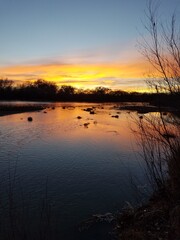 Sunset over the Rio Grande