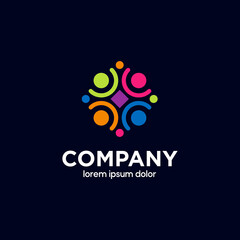 Creative company logo template. Colorful Design style. Usable For Business Brand and Creative Company. Vector Illustration.