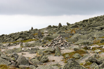 rocky terrain in the mountains