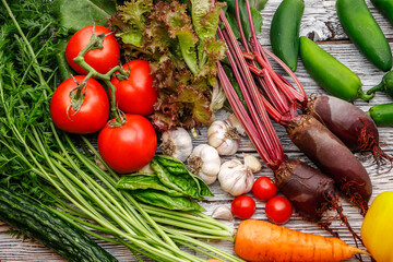 Variety of vegetables.