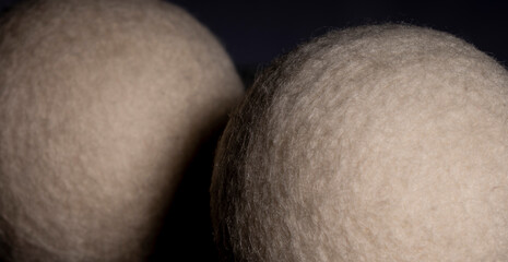 Naklejka premium fabric wool balls