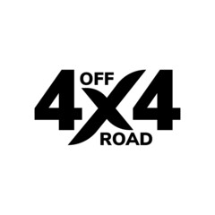 4x4 off-road emblem. Extreme Suv logo vector illustration
