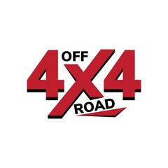 4x4 off-road emblem. Extreme Suv logo vector illustration
