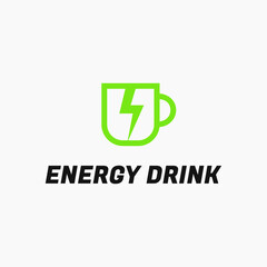 Energy Drink Logo design vector template, Soda Beverage to increase Stamina and Energetic logo design