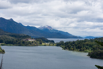 Obraz premium Patagonian lakes, rivers and mounts