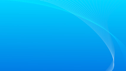 Abstract blue background with flowing shape. Smoke style. Blend of smooth wavy lines. Vector illustration