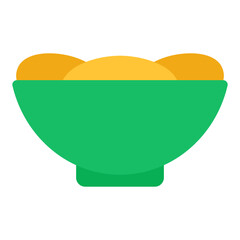 A perfect design icon of food bowl 
