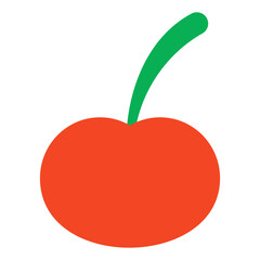 A fresh cherry fruit icon, editable vector